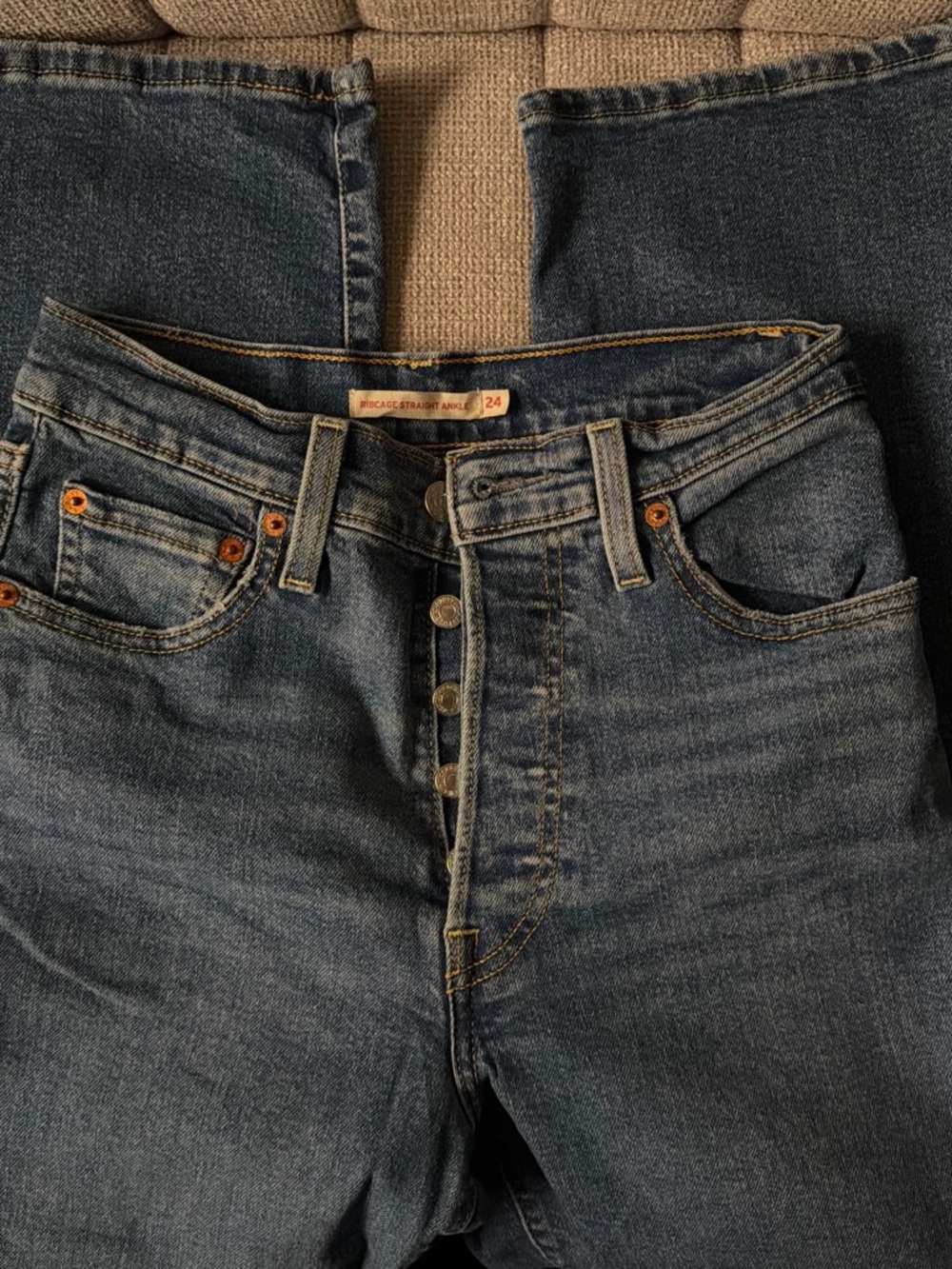 Women’s Levi Ribcage Straight Ankle Jeans - Button Fly